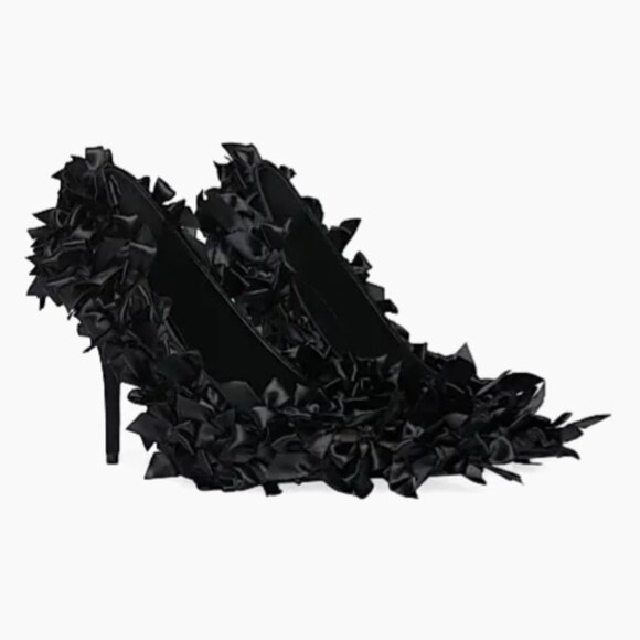 Balenciaga-Marie Antoinette Satin Pumps/ Black/Size EU36/USA5 new with box - Picture 1 of 9